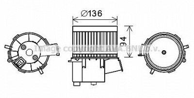 AVA QUALITY COOLING ft8448 -  Электродвигатель, вентиляция салона